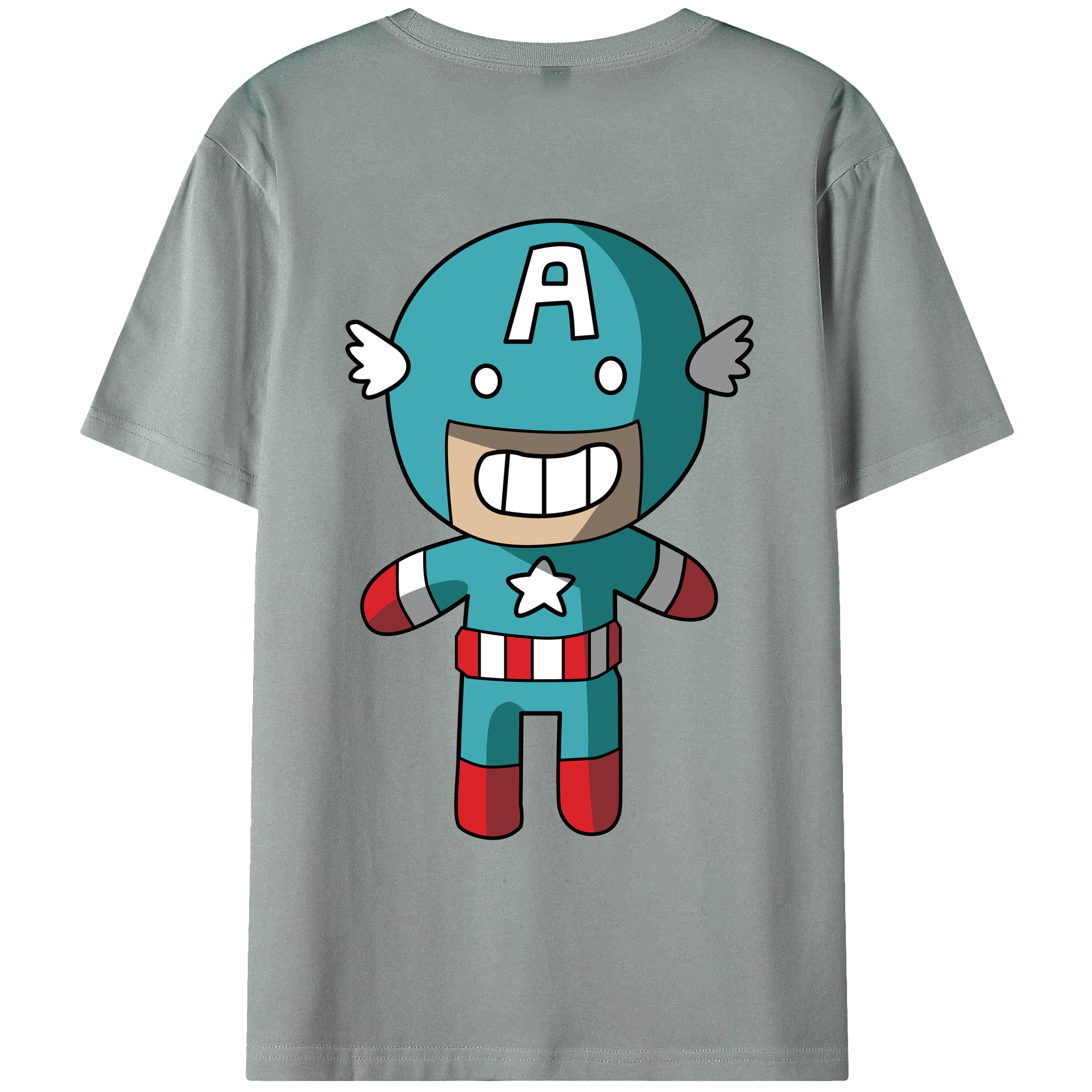 （画像用） アベンジャーズ The Avengers 綿100％ メンズ半袖Tシャツ（バックプリント） 通気性
